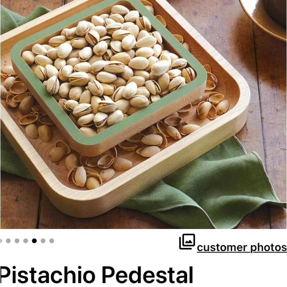 Bamboo Pistachio Serving Tray
